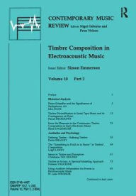 Title: Timbre Composition in Electroacoustic Music, Author: Simon Emmerson