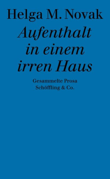 Aufenthalt in einem irren Haus: Gesammelte Prosa