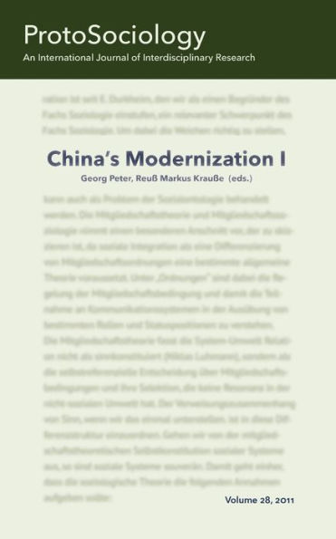 China's Modernization I: ProtoSociology Volume 28