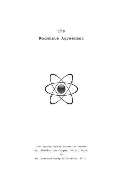 Sheldon's Roommate Agreement: Inspired by The Big Bang Theory