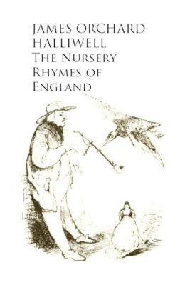 The Nursery Rhymes Of England By James Orchard Halliwell Nook Book The Nursery Rhymes Of England