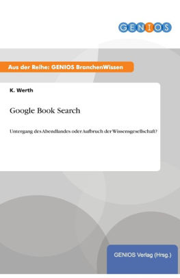 Google Book Search By K Werth Paperback Barnes Noble