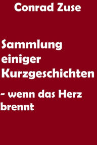 Title: Sammlung einiger Kurzgeschichten: Wenn das Herz brennt, Author: Conrad Zuse