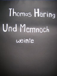 Title: Und Memnoch weinte, Author: Thomas Häring