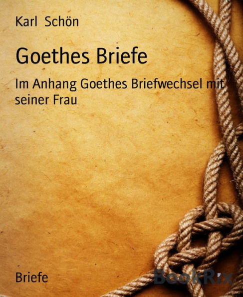 Goethes Briefe: Im Anhang Goethes Briefwechsel mit seiner Frau