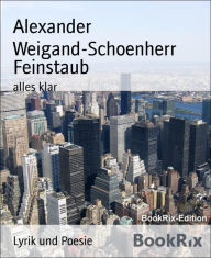 Title: Feinstaub: alles klar, Author: Alexander Weigand-Schoenherr
