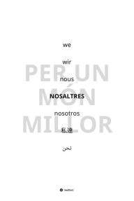 Title: NOSALTRES - per un món millor: We - For a Better World, Author: Carlos Alma