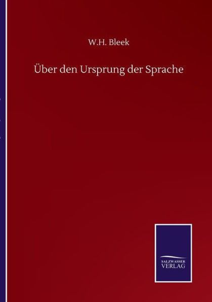 ï¿½ber den Ursprung der Sprache