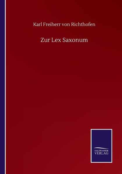 Zur Lex Saxonum