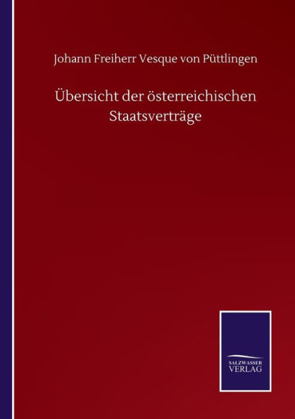 ï¿½bersicht der ï¿½sterreichischen Staatsvertrï¿½ge