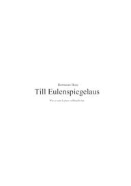 Title: Till Eulenspiegelaus, Author: Hermann Bote