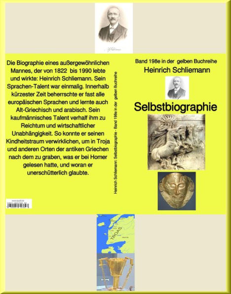 Heinrich Schliemann: Selbstbiographie - Band 198e in der gelben Buchreihe - bei Jürgen Ruszkowski: Band 198e in der gelben Buchreihe