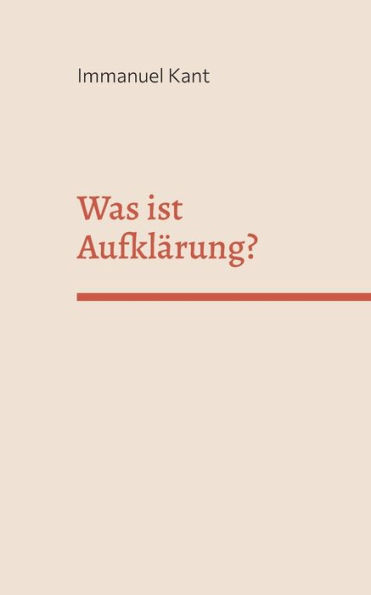 Was ist Aufklärung?