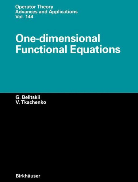 One-dimensional Functional Equations / Edition 1