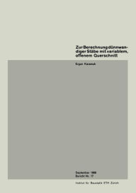 Title: Zur Berechnung dünnwandiger Stäbe mit variablem, offenem Querschnitt, Author: E. Karamuk