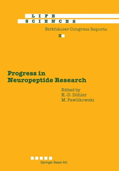 Progress in Neuropeptide Research: Proceedings of the International Symposium, Lódz, Poland, September 8-10, 1988