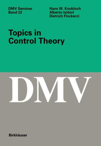 Topics in Control Theory / Edition 1