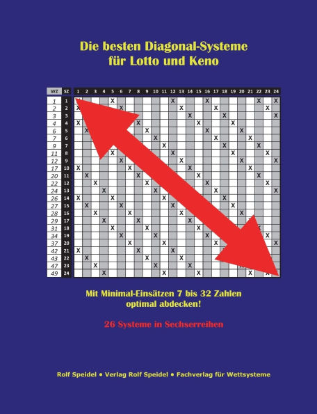 Die besten Diagonal-Systeme fï¿½r Lotto und Keno: Mit Minimal-Einsï¿½tzen 7 bis 32 Zahlen optimal abdecken! 26 Systeme in Sechserreihen