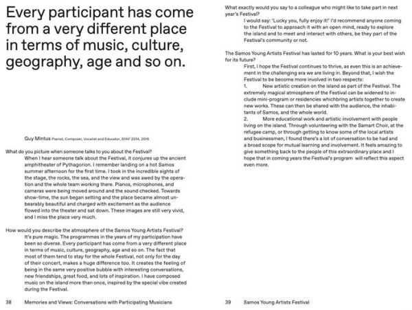 A Decade of Cultural Production: Samos Young Artists Festival