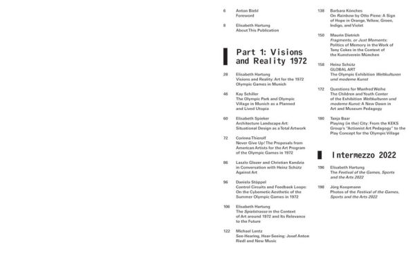 Art and Society 1972-2022-2072: On the for Olympic Games Munich 1972 Artistic Design Concepts of Twenty-First Century
