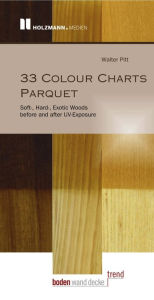 Title: 33 Colour Charts Parquet: Soft-, Hard-, Exotic Woods before and after UV-Exposure, Author: Walter Pitt