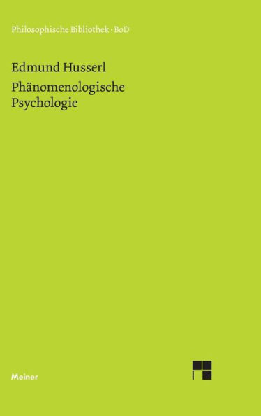 Phï¿½nomenologische Psychologie