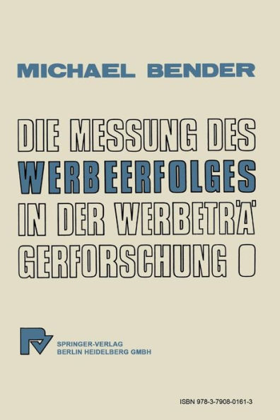 Die Messung des Werbeerfolges in der Werbetrï¿½gerforschung
