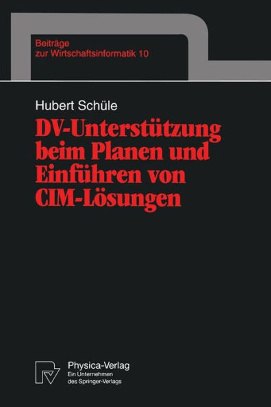 DV-Unterstützung beim Planen und Einführen von CIM-Lösungen