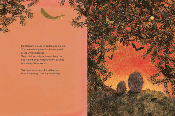 Big Hedgehog and Little Take an Evening Stroll