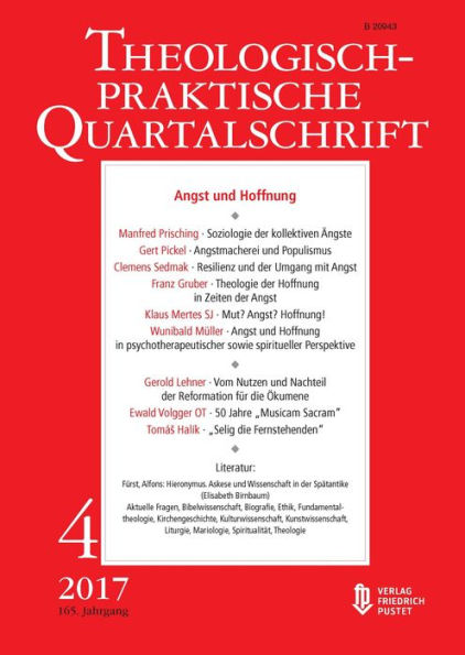 Angst und Hoffnung: Theologisch-praktische Quartalschrift