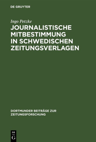 Journalistische Mitbestimmung in schwedischen Zeitungsverlagen