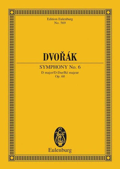Symphony No. 6 in D Major, Op. 60: Study Score