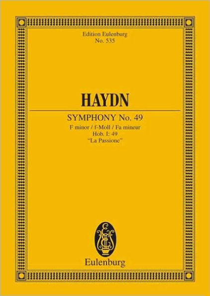 Symphony No. 49 in F minor "La Passione": Study Score