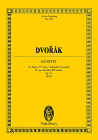 Title: String Quartet in E-Flat Major, Op. 31, B 92: Study Score, Author: Antonin Dvorak