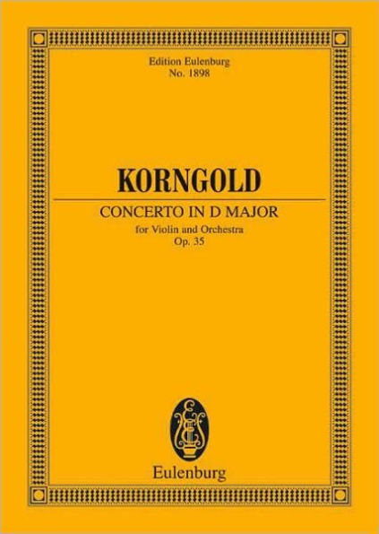 Concerto in D Major, Op. 35: Study Score