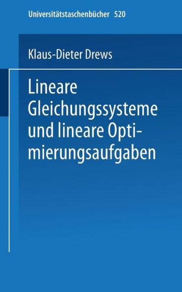 Lineare Gleichungssysteme und lineare Optimierungsaufgaben