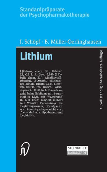 Standardprï¿½parate der Psychopharmakotherapie. Lithium