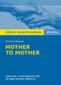 Mother to Mother von Sindiwe Magona. Königs Erläuterungen Spezial.: Textanalyse und Interpretation in englischer Sprache, mit ausführlicher Inhaltsangabe und Prüfungsaufgaben mit Lösungen