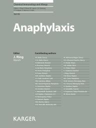 Title: Anaphylaxis, Author: J. Ring