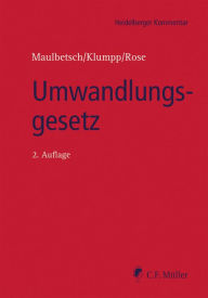 Title: Umwandlungsgesetz, Author: Roman A. Becker