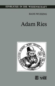Title: Adam Ries, Author: Hans Wußing