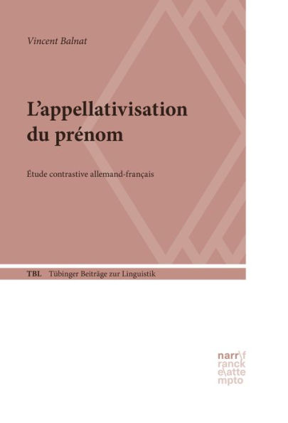 L'appellativisation du prénom: Étude contrastive allemand-français