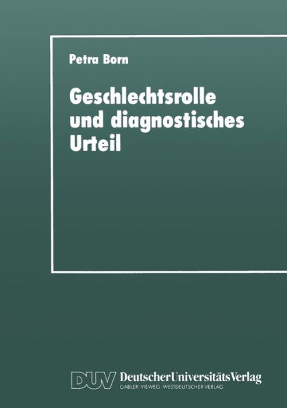Geschlechtsrolle und diagnostisches Urteil