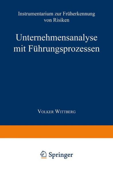 Unternehmensanalyse mit Führungsprozessen: Instrumentarium zur Früherkennung von Risiken