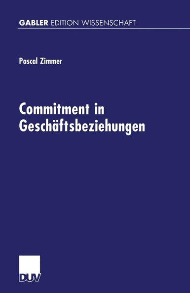 Commitment in Geschäftsbeziehungen