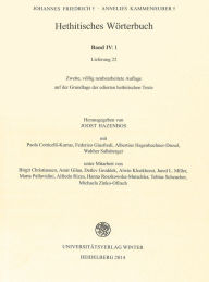 Ebook gratis download deutsch ohne registrierung Hethitisches Worterbuch / Band IV: I 9783825363840