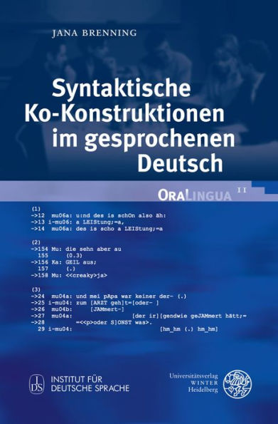 Syntaktische Ko-Konstruktionen im gesprochenen Deutsch