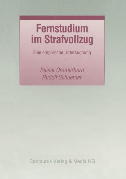 Fernstudium im Strafvollzug: Eine empirische Untersuchung