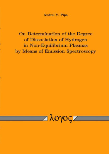 On Determination of the Degree of Dissociation of Hydrogen in Non-Equilibrium Plasmas by Means of Emission Spectroscopy