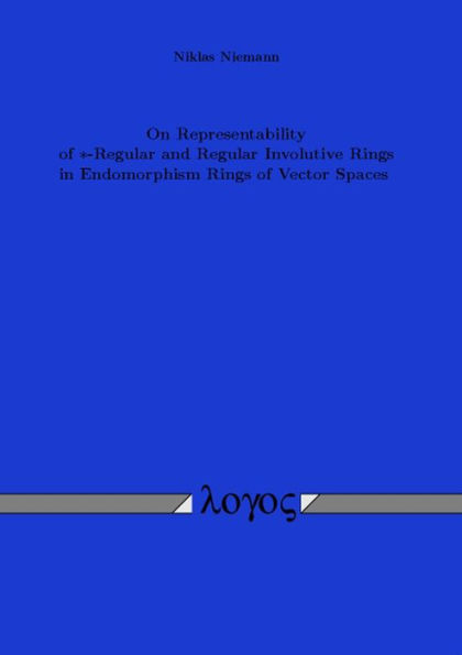 On Representability of *-Regular and Regular Involutive Rings in Endomorphism Rings of Vector Spaces
